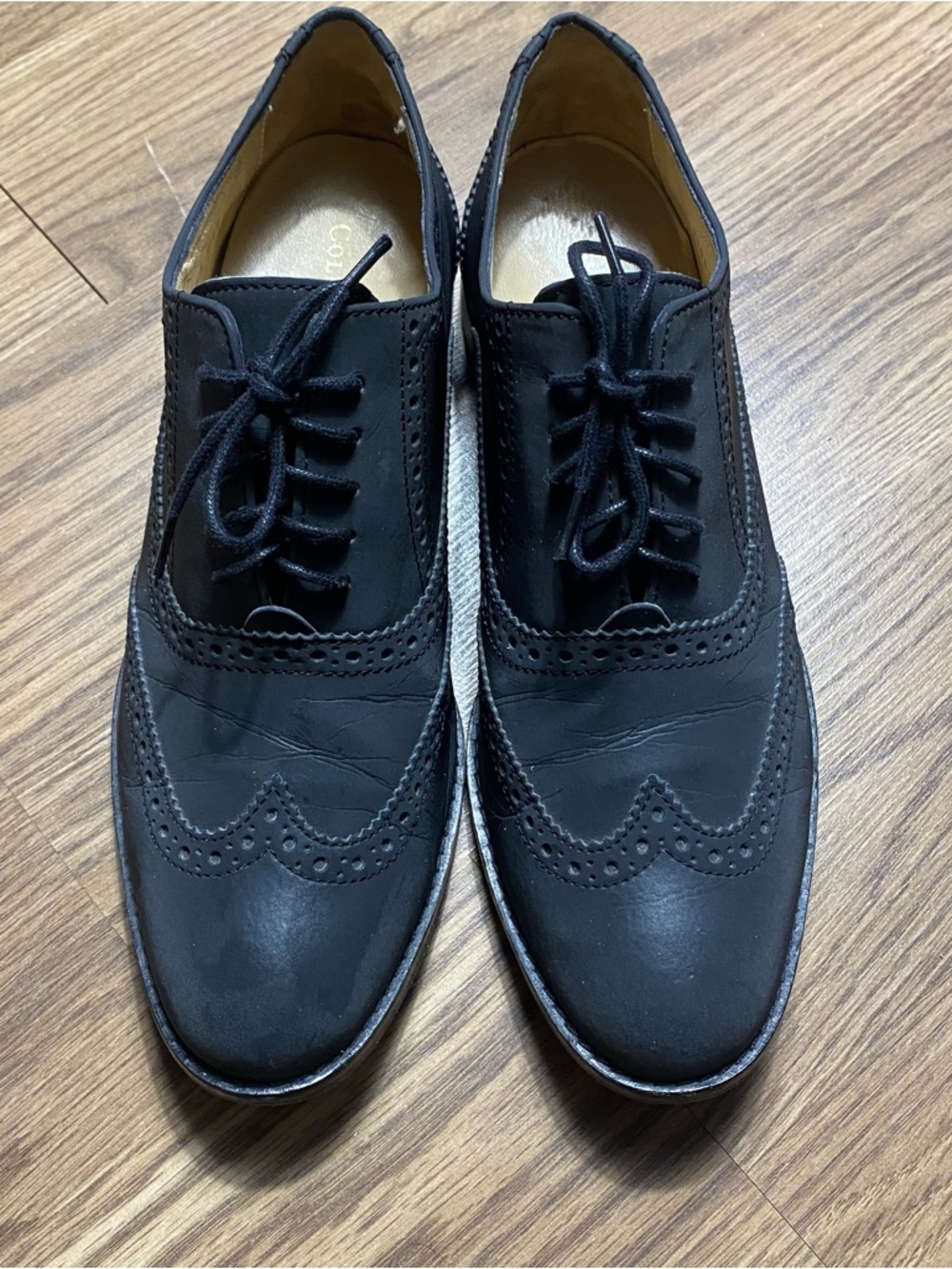 Cole Haan Skylar Oxford Armor Metallic wingtip lace up shoes Women’s size 8.5